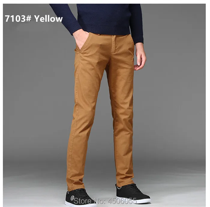 Мужские деловые Прямые хлопковые брюки, Стрейчевые мужские эластичные облегающие повседневные брюки большого размера плюс 42 44 46, черные, хаки, красные, синие брюки