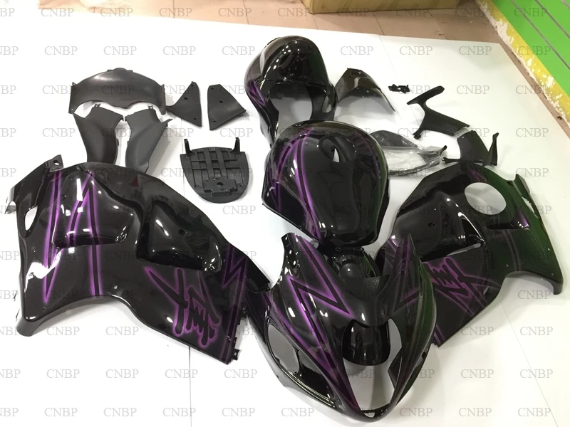 GSX-R1300 2004 мотоцикл обтекатель GSX R1300 1997 - 2007 черный фиолетовый пластик Обтекатели Gsx