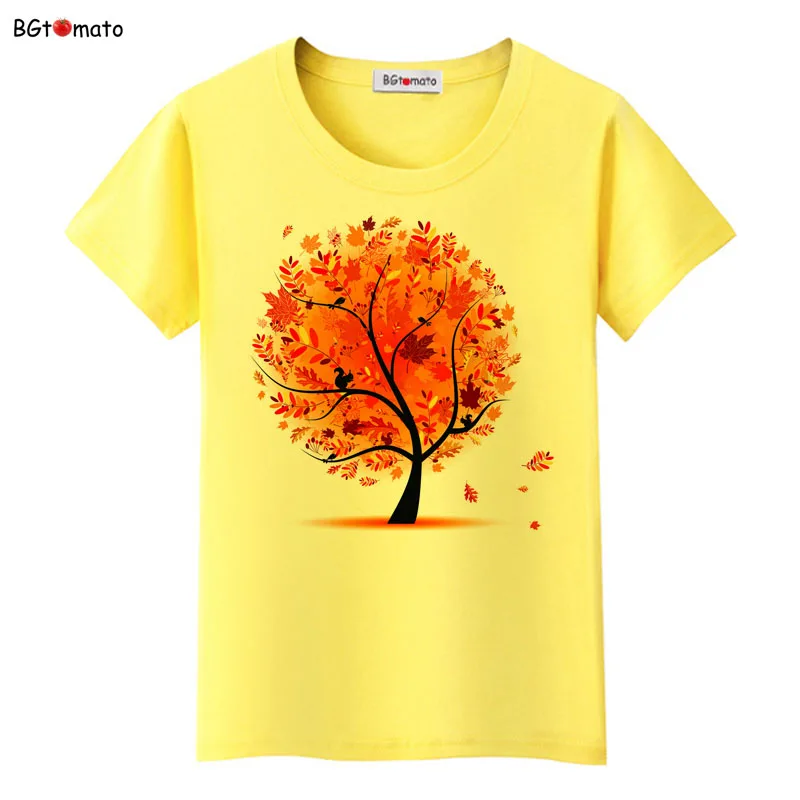 

2021 T shirt Beautiful Maple 3D T shirt women hot sale personality art shirts Brand Good quality soft casual top tees