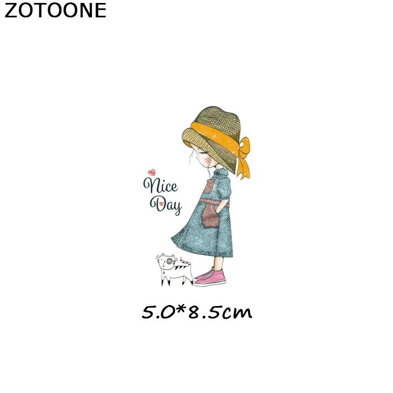 1023 ZOTOONE, железные нашивки, милый медведь, нашивка единорога, термо переводные наклейки для одежды, значки с буквами, моющиеся, сделай сам, футболка для девочек G - Цвет: 1023