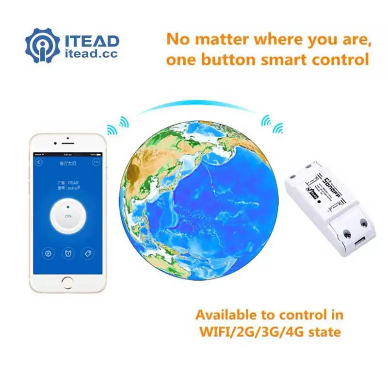 Sonoff Wifi переключатель, умный дом Автоматизация беспроводной релейный модуль умный Diy Переключатель 220 В Поддержка IOS Android пульт дистанционного управления
