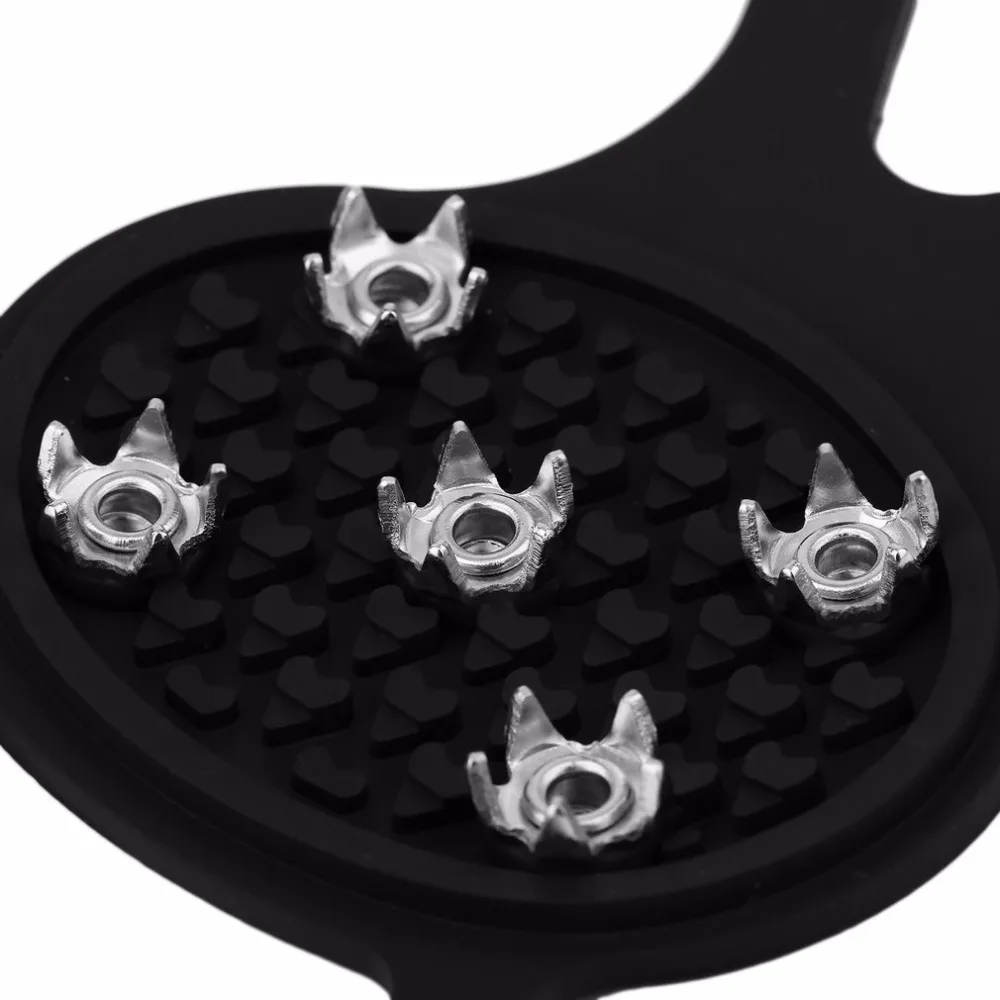 Пара шипа ледяным скалам! Нескользящие зимние Обувь для прогулок Спайк Grip кошки