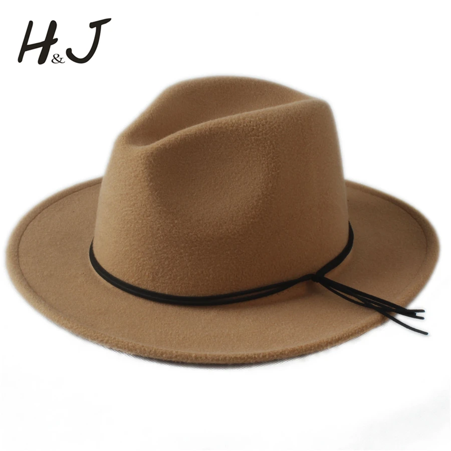 Шляпа Федора для мужчин и женщин шерстяная Панама головной убор джаз церковная