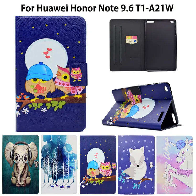 Кожаный чехол с откидной крышкой для Huawei Mediapad T1 10 9 6 дюйма Honor Note 1 5 8 10|tablet funda|case for