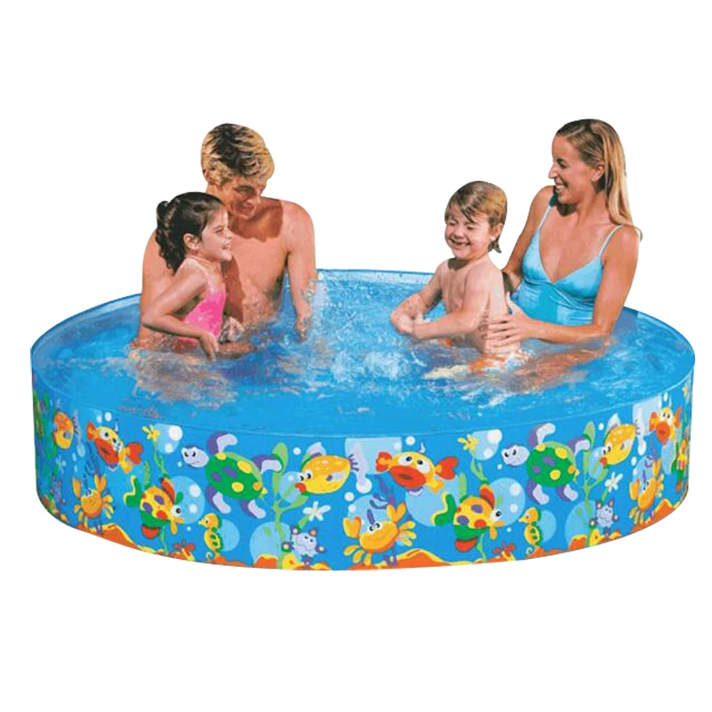 183*38 см Бесплатный надувной круглый бассейн без воздушного насоса детский