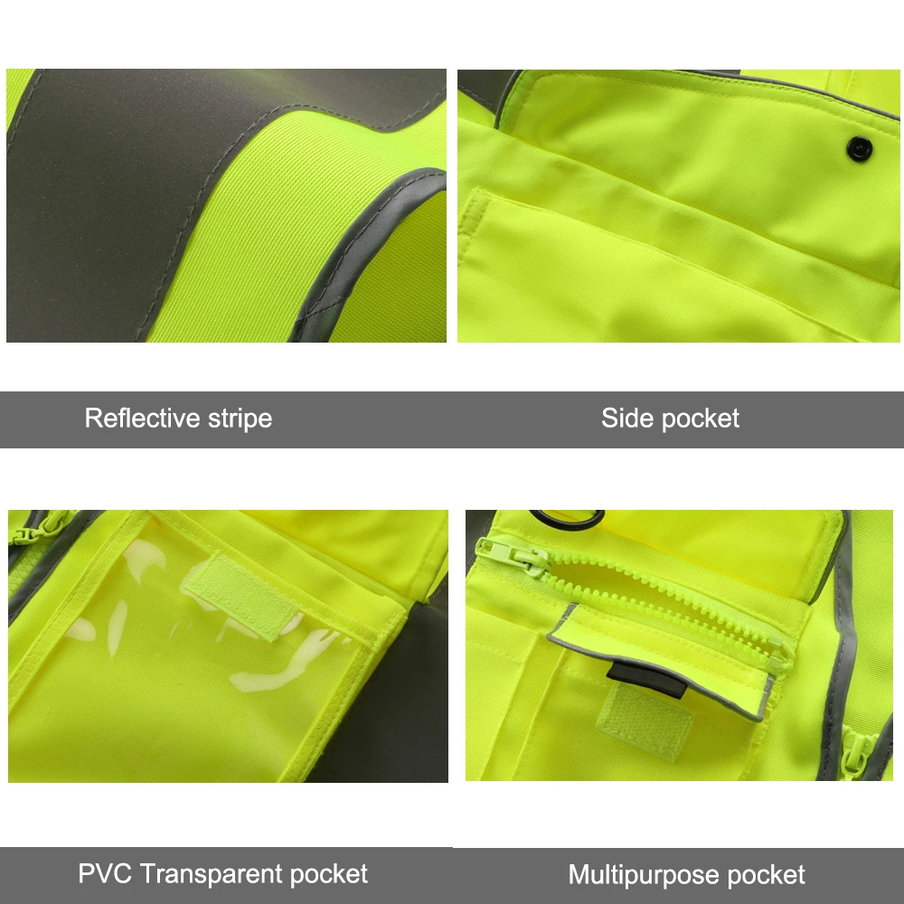 Светоотражающий жилет рабочая одежда высокая видимость для дневного и ночного