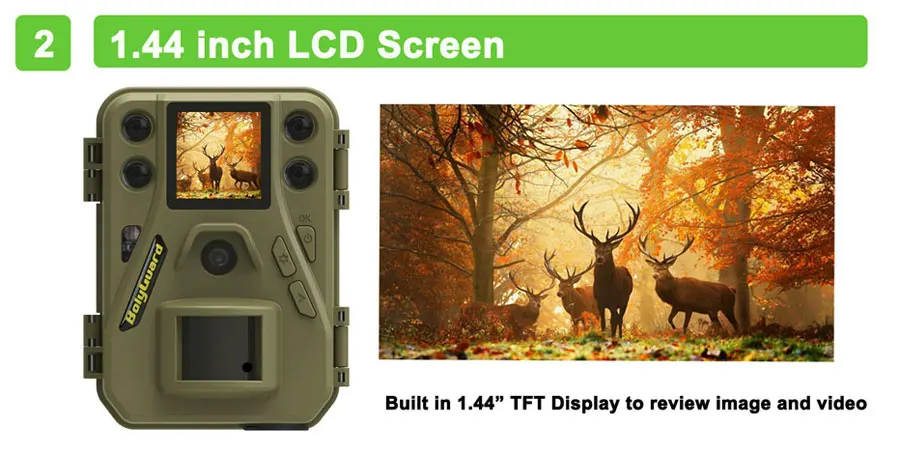 Bolyguard 720P HD Trail Скаутинг дикая природа цифровая камера видеонаблюдения ИК Ночное Видение Быстрый триггер время охоты камера SG520-W