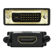 Кабель адаптер DVI 24 + 1 к HDMI позолоченный штекер конвертер 1080P для