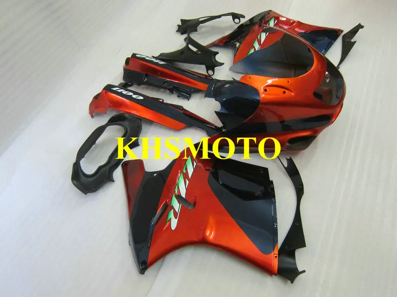 Комплект обтекателей на заказ для KAWASAKI Ninja ZZR1100 93 99 00 01 03 ZZR 1100 ZX11 1993 2001 2003 ABS красный