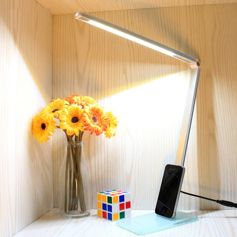 TOIN DC светодиодные настольные лампы складные офисные 4 Вт перезаряжаемый