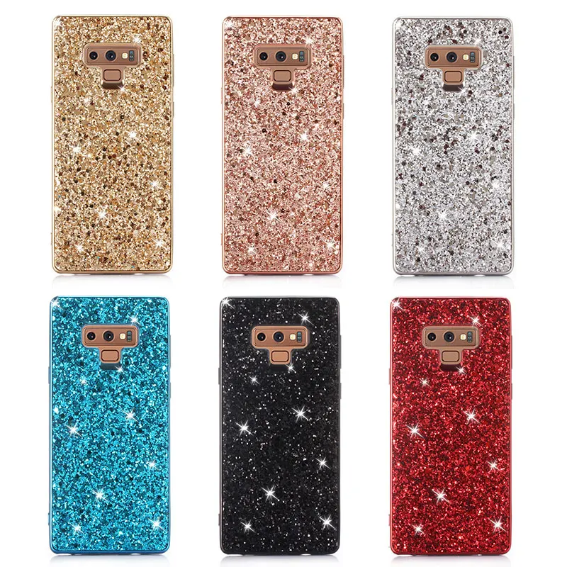 Showkoo Glitter Phone Case For Samsung Galaxy Note 9/Note 8 TPU Silicone Soft Bling Back Cover 9 Fundas |
