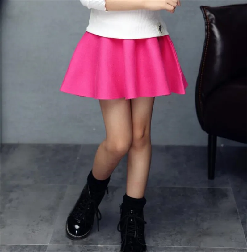 Kids Pleated Skirts For Girls Clothing Children High Waist Tutu School Clothes Spring Autumn Winter Sweater | Мать и ребенок