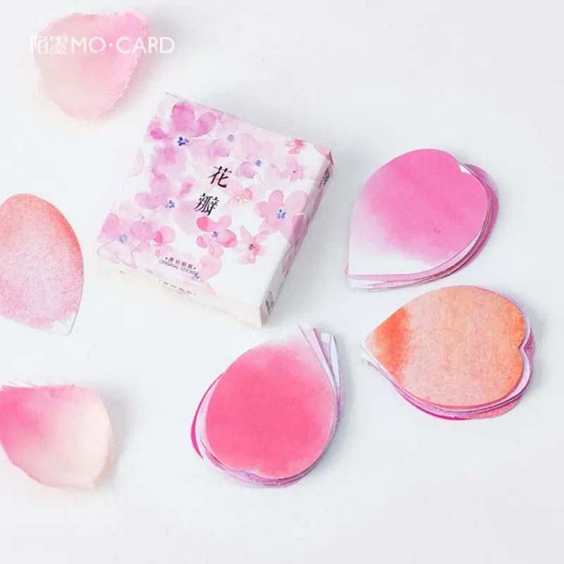 45 шт./кор. Kawaii розовые лепестки бумажная наклейка украшение DIY Дневник