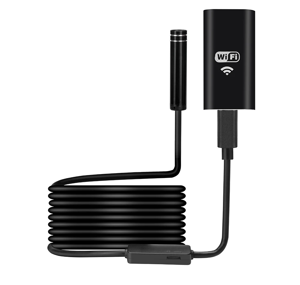 8 мм HD wifi эндоскоп Android IOS Водонепроницаемый wifi бороскоп камера для осмотра внутренней поверхности змея видео камера Встроенный аккумулятор жесткий провод