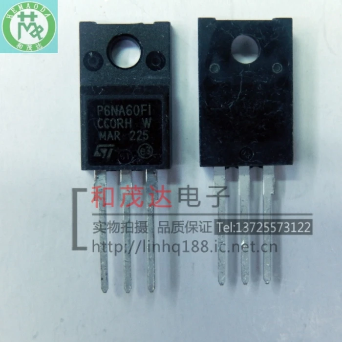 Оригинальный Новый 5 шт./STP6NA60FI P6NA60FI 600V TO-220F TO220F | Электронные компоненты и