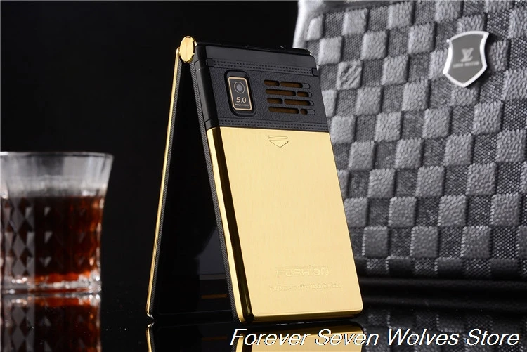 Original TKEXUN M2 Flip Metal Body Phone Dual Screen Big Battery Big Keyboard 3.0 Handwriting Screen Mobile Cellphone Clamshell