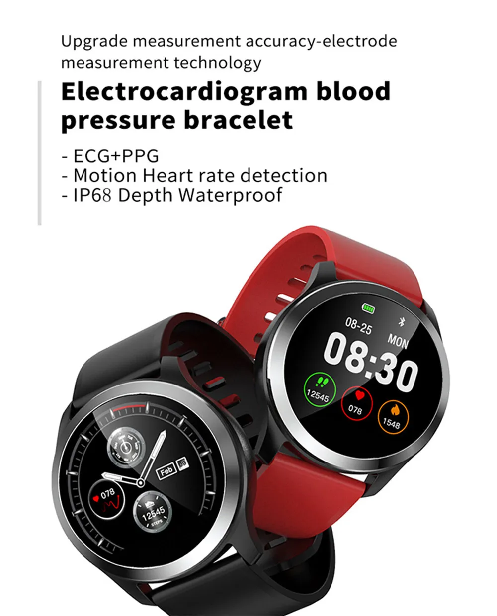 Смарт-браслет MODOSON Z03 монитор сердечного ритма фитнес-трекер Smartband кровяное давление часы для samsung huawei LG iphone