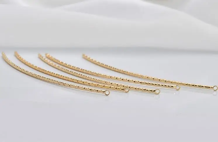 18K позолоченный одиночный подвесной кулон u-образный изгиб кулон "пояс" diy Украшение для ушей геометрический материал фурнитура