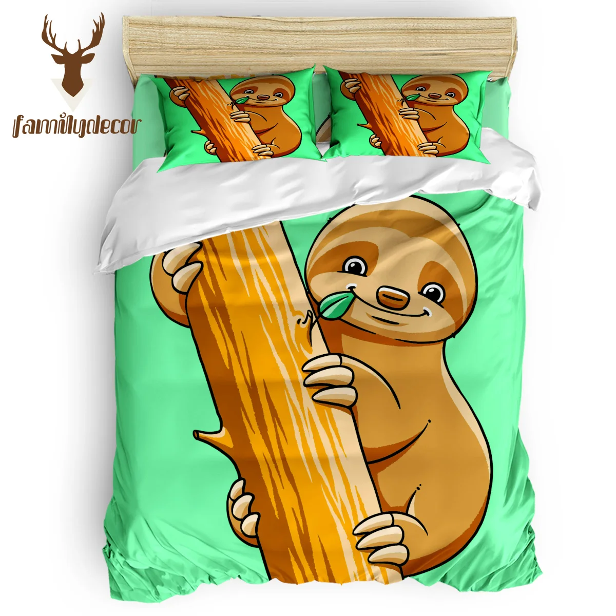 Семейный декор мультяшный ленивый Комплект постельного белья набор