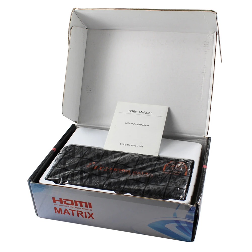 KVM HDMI матрица 4X2 4in2 или наружу 4x2 HDMI matria 4 канала переключатель HD сплиттер