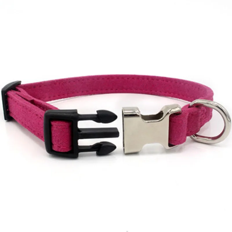 Ошейники для домашних животных мягкая удобная замша микрофибра модное ожерелье