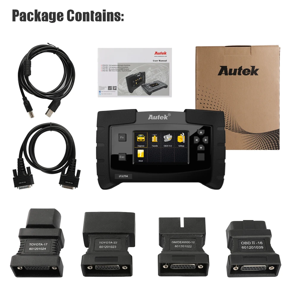 БД OBD2 автомобиль сканер Autek IFIX704 все Системы авто инструмент диагностики для ABS