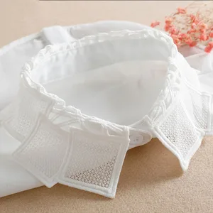 Кружевной воротник-Имитация белых поддельных ложных воротников для женщин 2020 Съемный Черный женский съемный воротник рубашка с бусинами искусственная Col Chemisie