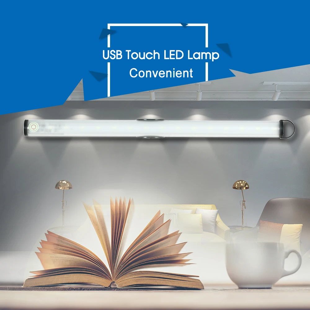 Сенсорный светильник для шкафа 15 светодиодов перезаряжаемый беспроводной с