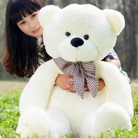 80 180cm teddy bear plush toys soft outer skin and bear coat holiday gift birthday gift valentine brinquedos stuffed animals