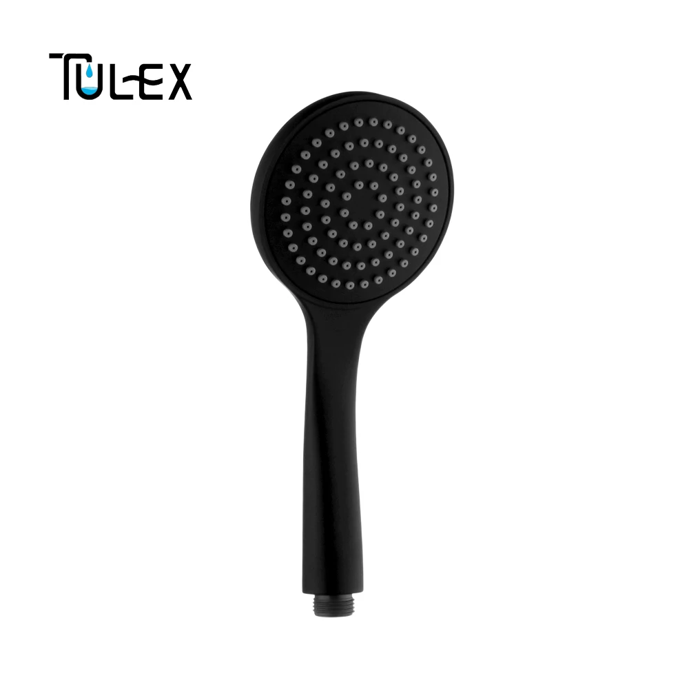 TH1140BK TULEX черная ручная Лейка для душа ABS пластиковый опрыскиватель для ванной комнаты водосберегающий ручной душ одна функция для аксессуаров для ванной комнаты - Цвет: TH1140BK