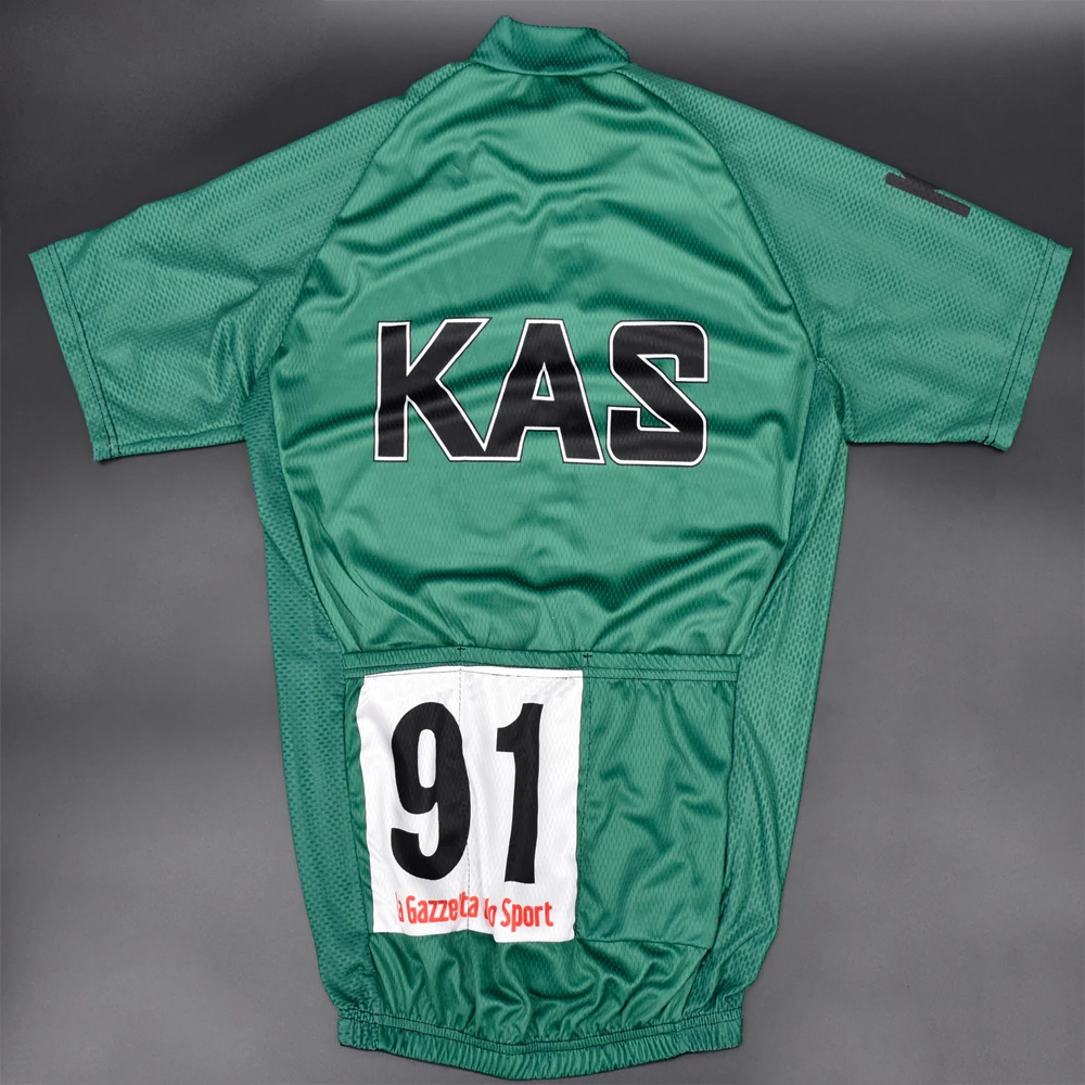 Мужская Трикотажная футболка с короткими рукавами The New team No. 91 green KAS одежда для