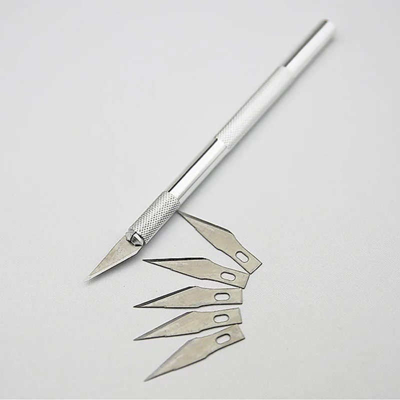 Многофункциональная ручка для резьбы по металлу с 6 лезвиями нескользящий