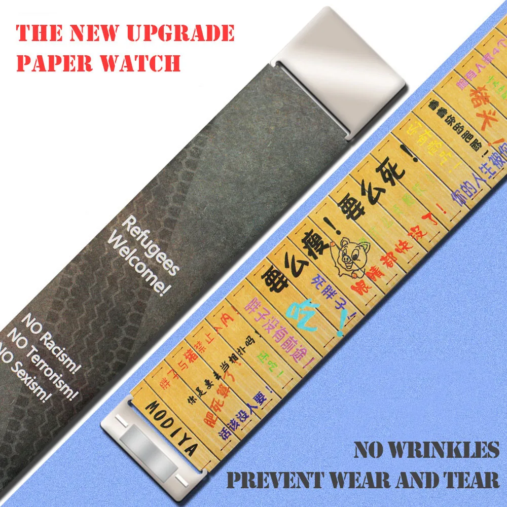 relogio masculino New Creative Paper Watch LED Waterproof Clock Tyvek Paper Strap Digital Watches erkek kol saati
