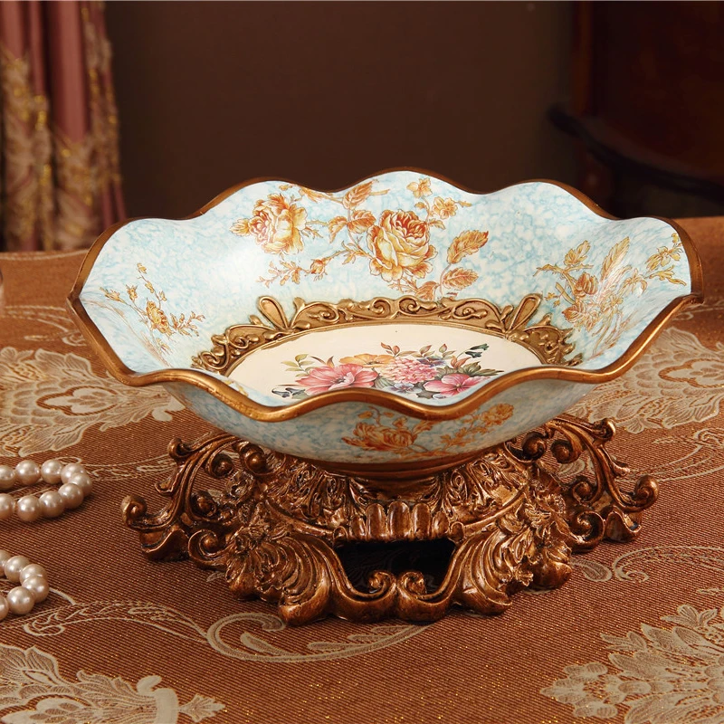 high-grade resin fruit garden living room decoration Home Furnishing large dish housewarming gift | Дом и сад