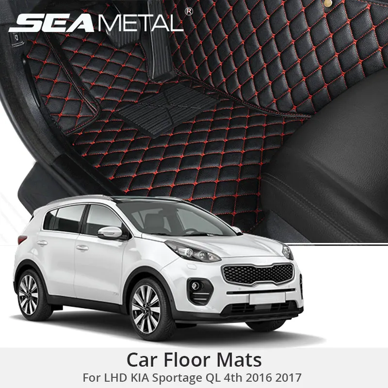Для LHD KIA Sportage QL 4th 2017 2016 автомобильные коврики кожаные автомобильный Стайлинг на