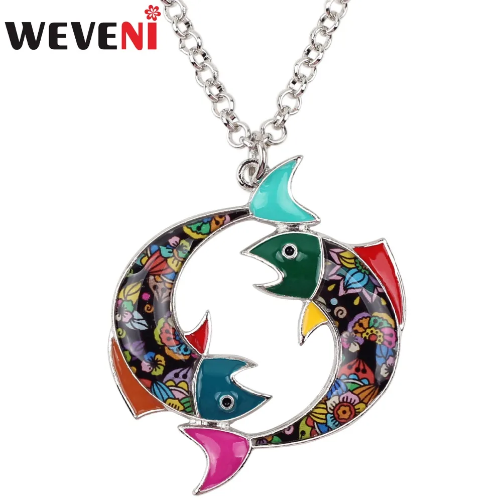 Ожерелье с цепочкой WEVENI Maxi чокер из металлического сплава эмалью|fashion jewelry|jewelry