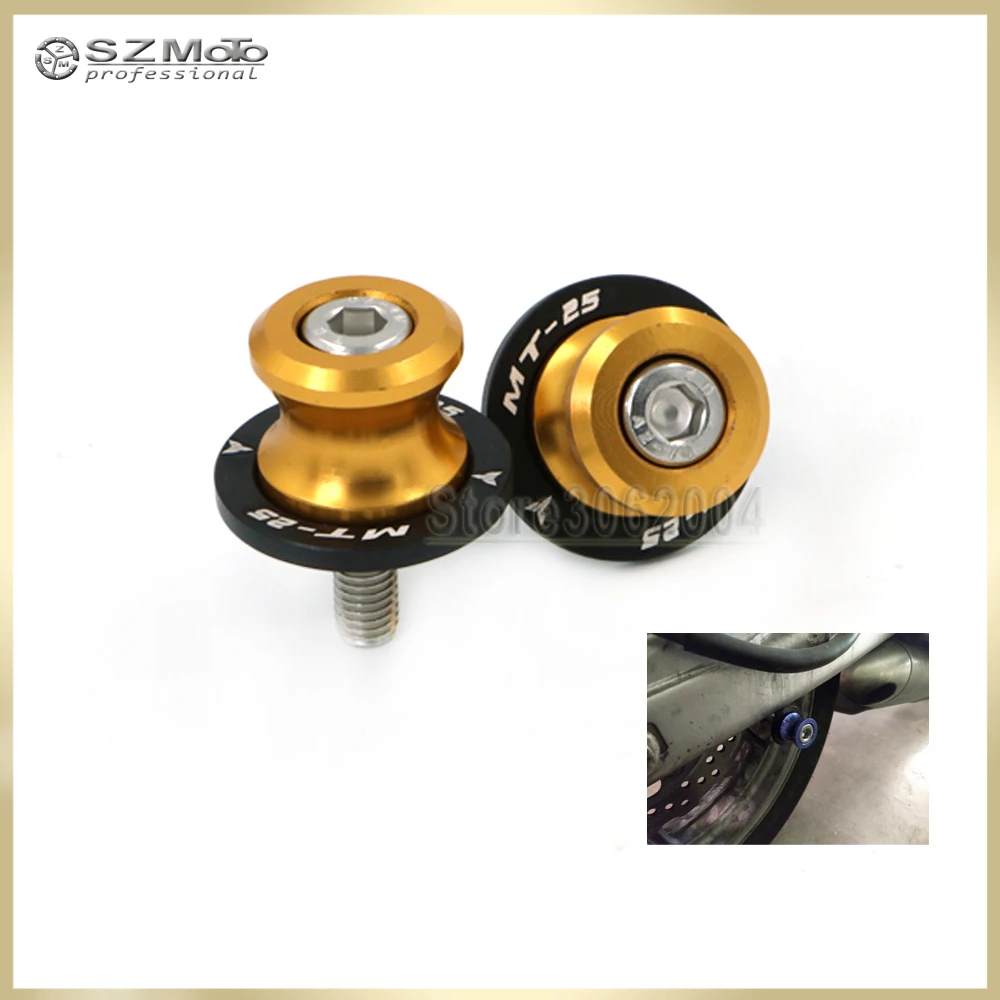 

Аксессуары для мотоциклов YAMAHA MT-25 MT25 MT 25 2015-2018 2017, катушки с подвижным рычагом, слайдер M6, винты с логотипом, красный синий