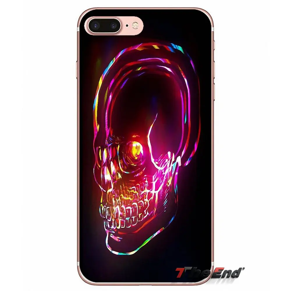 Мягкий силиконовый чехол из ТПУ с неоновым принтом для Huawei G7 G8 Ascend P7 P8 P9 Lite Honor 4C 5X 5C