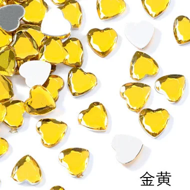 Light Yellow 100 шт в форме сердца акриловая кристальная Алмазная пешка неправильный камень шахматная игра для жетона аксессуары для настольной игры 15 цветов - Цвет: Light Yellow