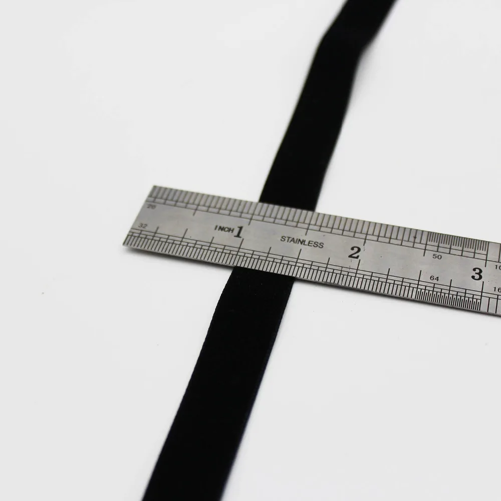 Velvet Ribbons 1/2 Inch 13 MM Handmade DIY Headwear Wedding Decorative Wrap Black | Дом и сад