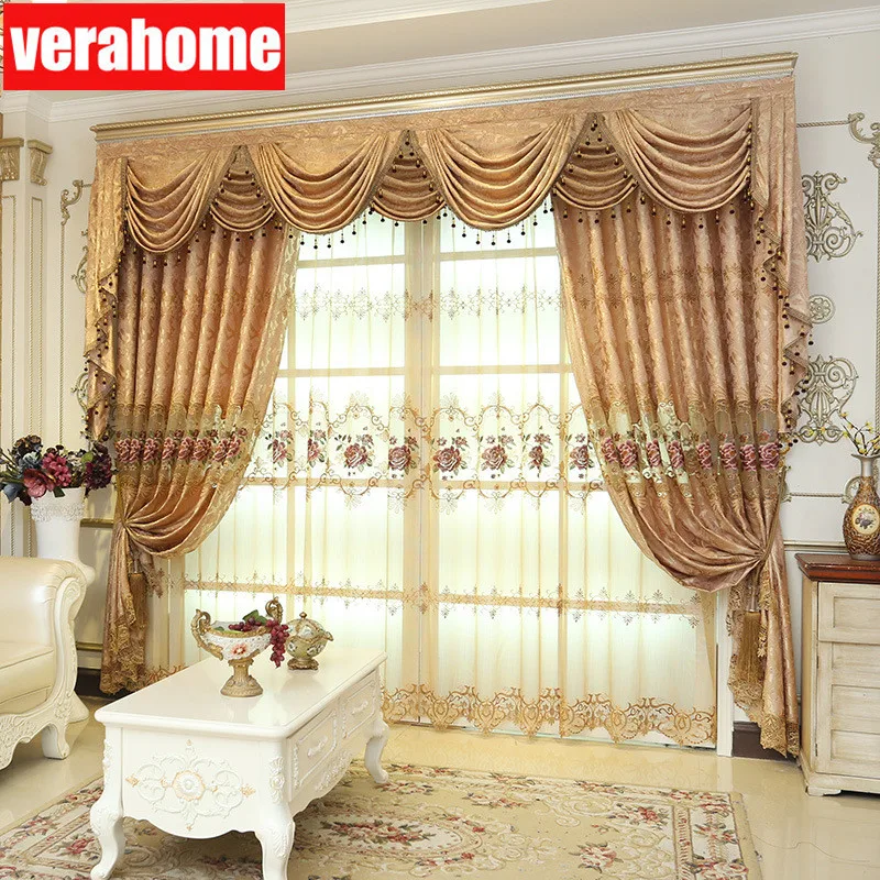 

Europe Pastoral luxury valance 320cn width