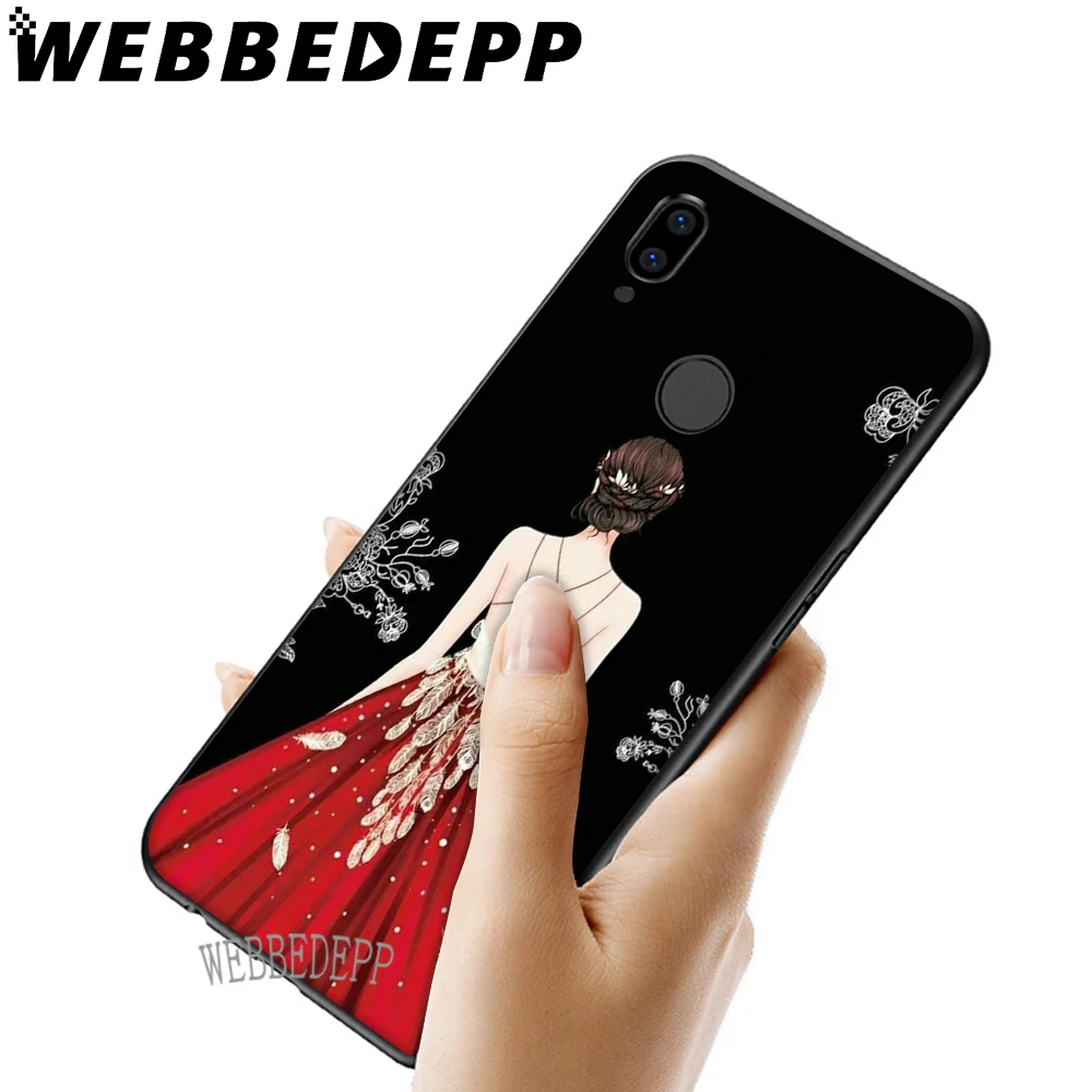 WEBBEDEPP свадебное платье для девочек мягкий чехол Huawei Honor 6 7A Pro 7C 8C 7X 8X 8 9 10 lite