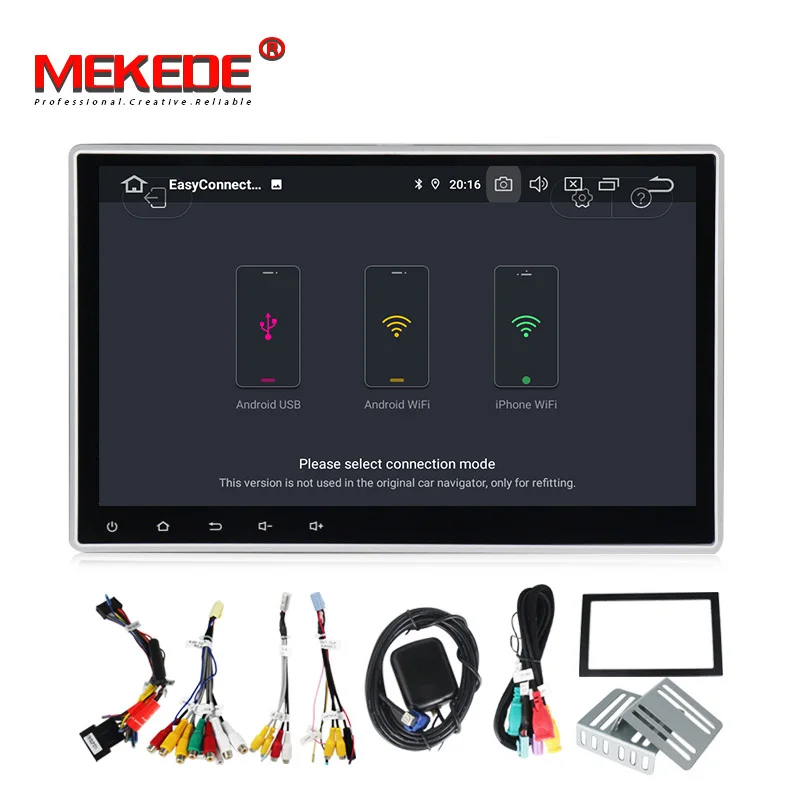 MEKEDE Android 9 0 IPS DSP 10 1 дюймов двойной 2 din Автомобильный GPS dvd плеер с BT WIFI Радио Стерео