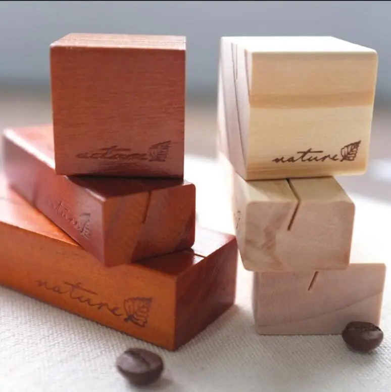 3 шт./лот ретро деревянный держатель для сообщений записная карта настольный