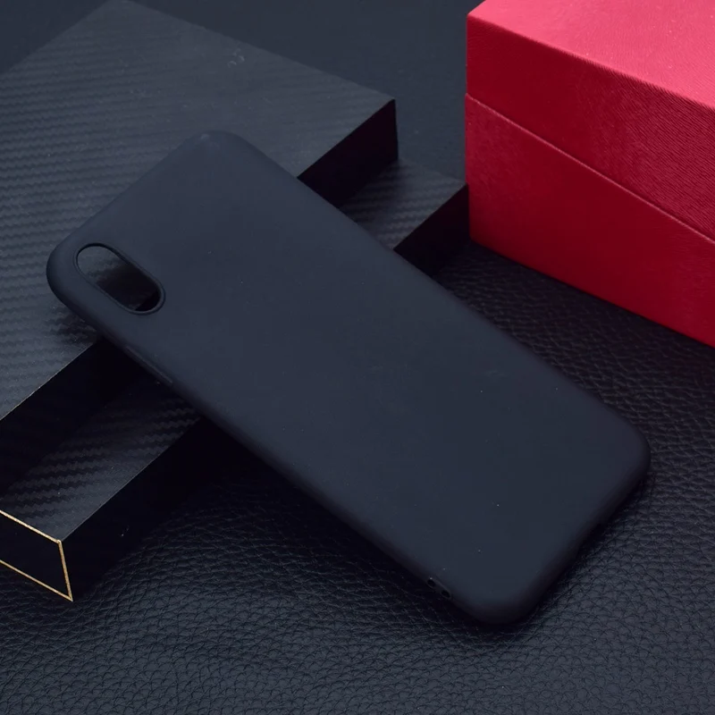 Простой FFor iphone XR чехол Silm Силиконовые мягкие чехлы для XS MAX X Антидетонационная