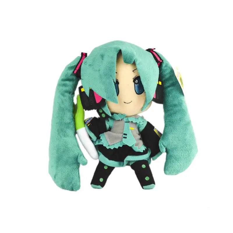 Милые плюшевые игрушки Amine Hatsune Miku Snow Miku, мягкие фигурки, куклы для косплея, 5 стилей, детские подарки на день рождения для девочек, 26 см - Цвет: E