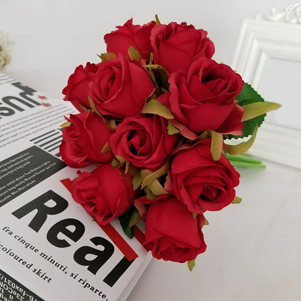 12 шт. искусственные цветы для украшения дома стола сада|Искусственные и сухие