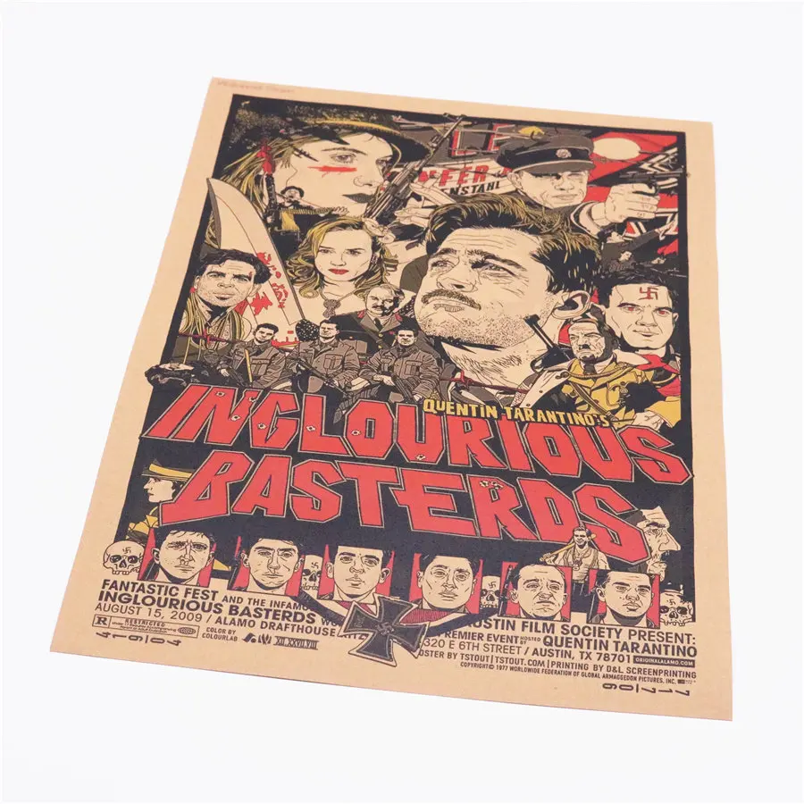 Постеры Inglourious Basterds для классических фильмов винтажные постеры домашний декор