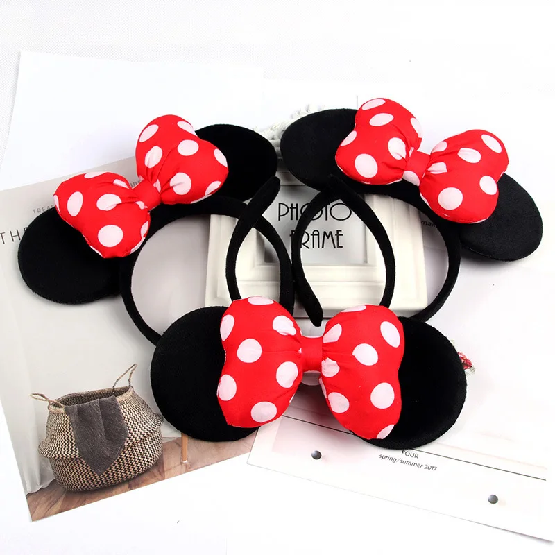 1PC LED headband Minnie Bows Ears luminous headband accessories flash children LED lights hair accessories colorful lights toys