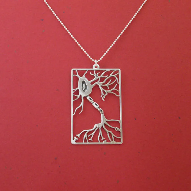 Ожерелье с нейроном прямоугольной формы многополярный нейрон биологический